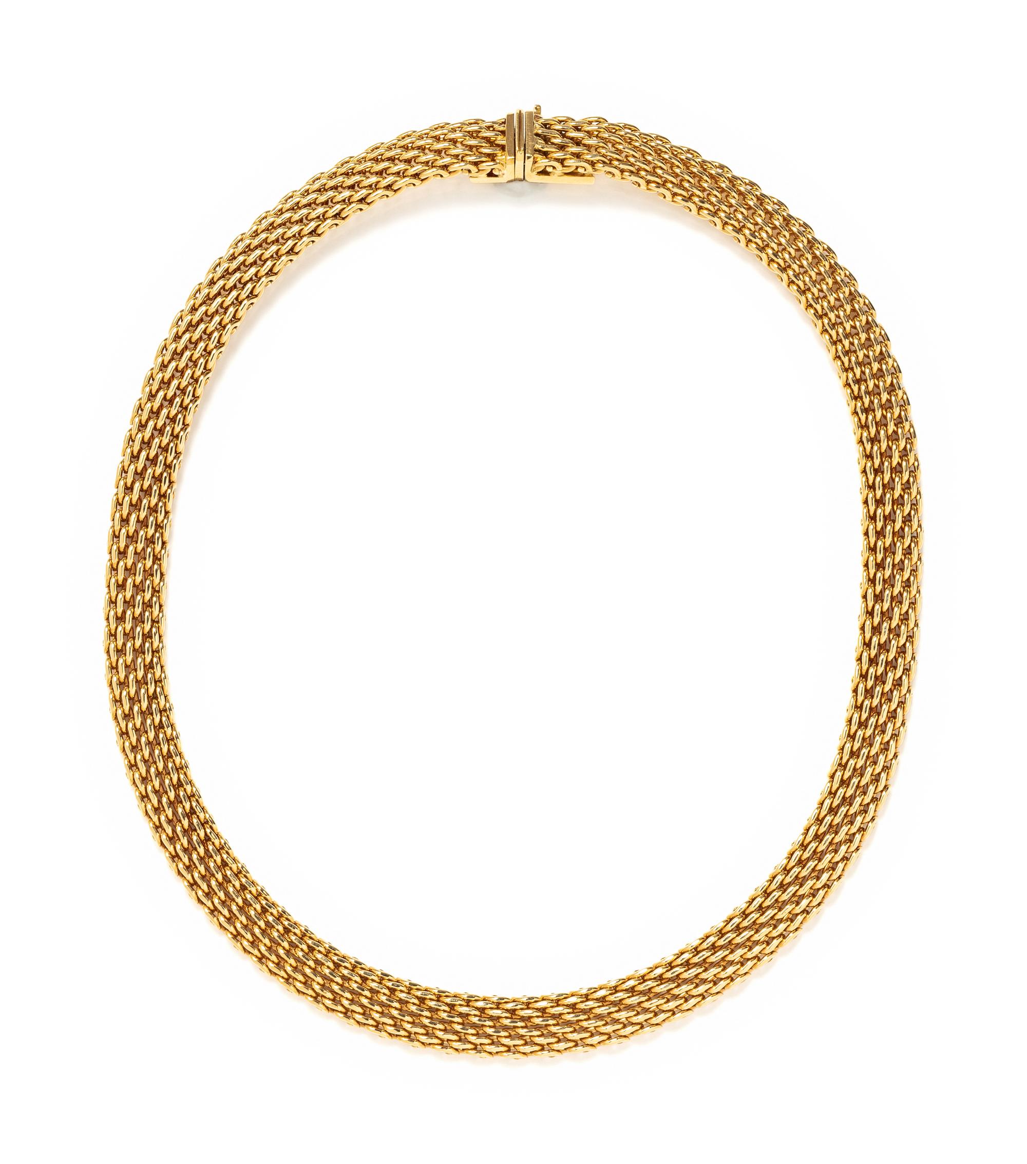 TIFFANY & CO., YELLOW GOLD NECKLACE