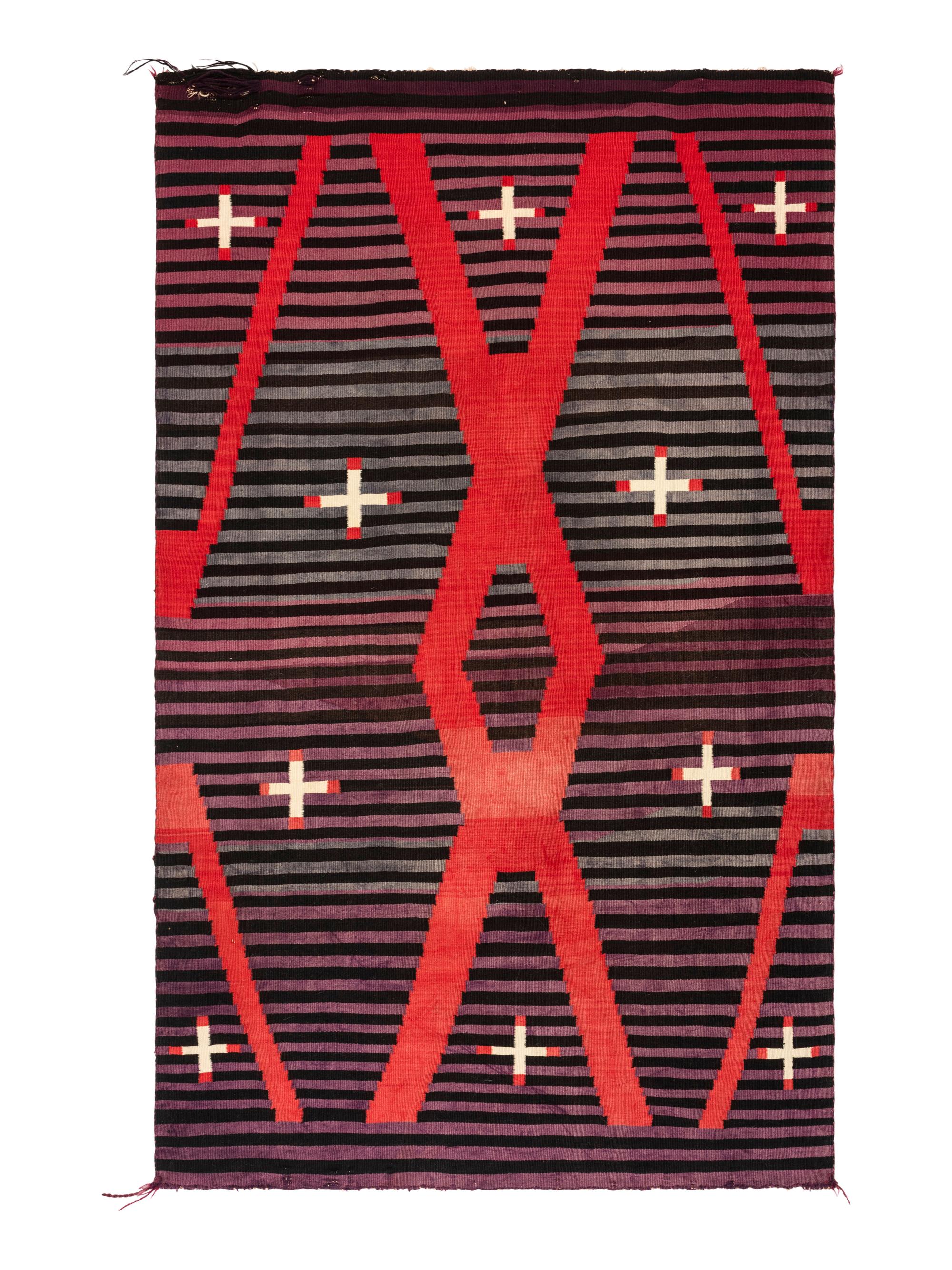 Navajo Hubble Revival Moki Pattern Weaving / Rug