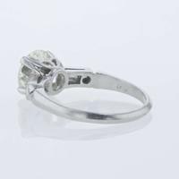 A Diamond and Platinum Ring 1.75 Carat Round Brilliant Diamond, GIA Certified