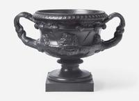 A Large Wedgwood Black Basalt "Warwick" Vase, UK, 19th century