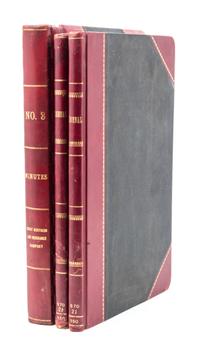 A Group of 3 Leather Bound Ledger Books