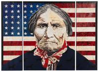 Tomás Lasansky (American, b. 1957) — Geronimo with Horses Triptych, 2008