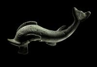 A Greek Bronze Dolphin with Inscription