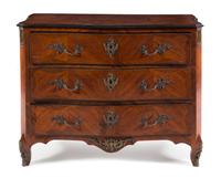A Regence Style Bronze Mounted Rosewood Commode Height 39 1/4 x width 51 x depth 25 1/4 inches. — 19TH CENTURY
