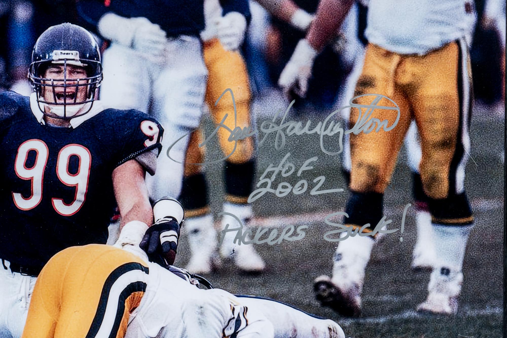 A Large Group of Chicago Bears Signed Autograph Items Including Dan Hampton and William Perry