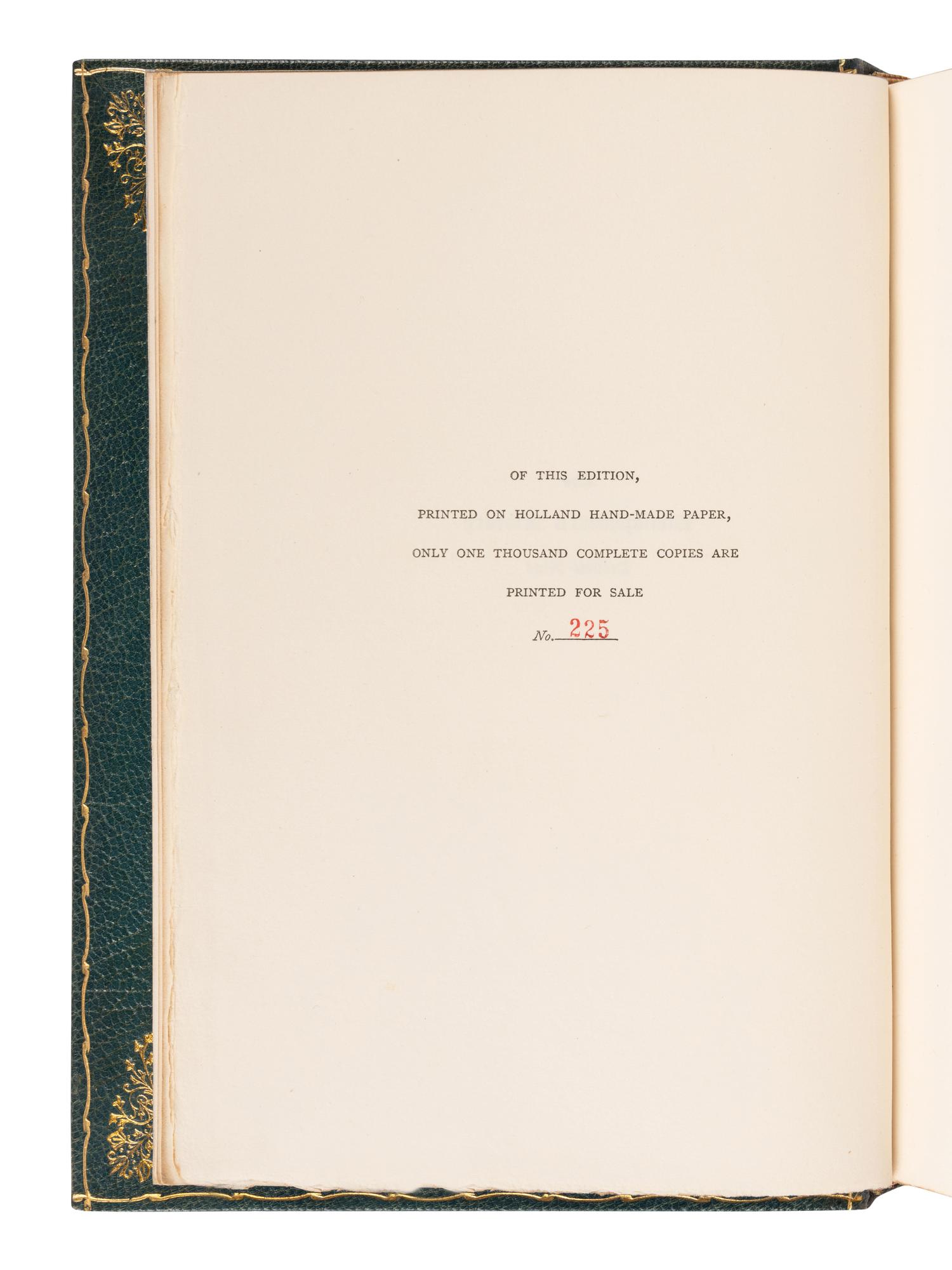 [FRENCH LITERATURE]. The Bibliophilist's Library . [ First Series ]. Volumes I-X. -- [ Second Series ]. Volumes I-X. Philadelphia: George Barrie for Subscribers only, n.d. [ca 1900].