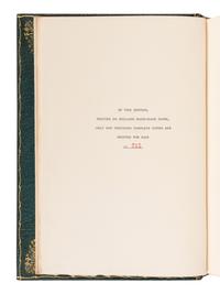 [FRENCH LITERATURE]. The Bibliophilist's Library . [ First Series ]. Volumes I-X. -- [ Second Series ]. Volumes I-X. Philadelphia: George Barrie for Subscribers only, n.d. [ca 1900].