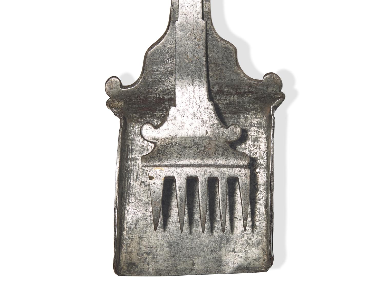 An Unusual Wrought Iron / Steel Peel with Adjustable Fork, French or Flemish, 18th Century