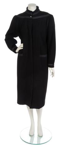 A Gianni Versace Black Wool Coat,