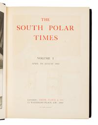 SHACKLETON, BERNACCHI, and CHERRY-GARRARD, editors. South Polar Times. London, 1907-14. LIMITED EDITION.