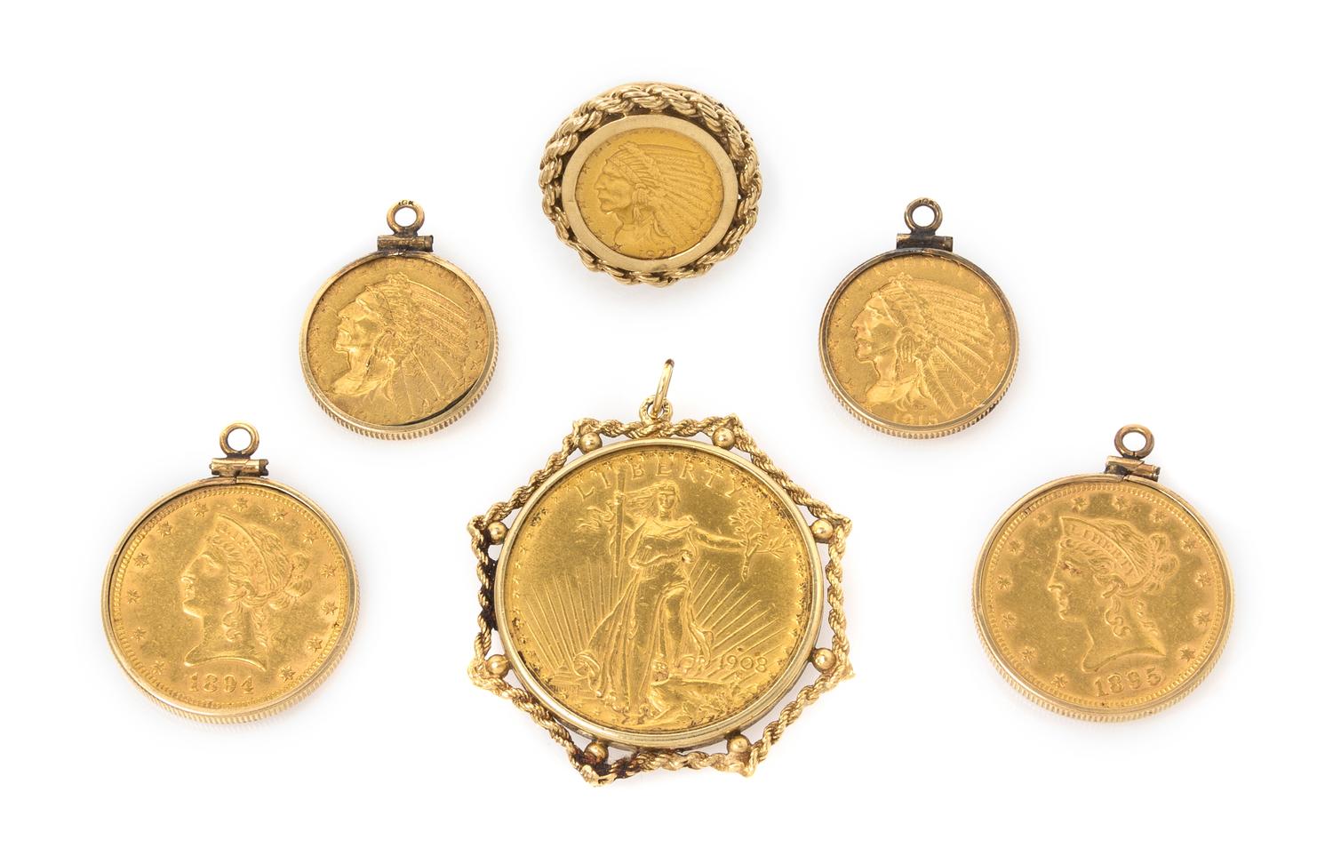 A Collection of Liberty Coin Jewelry, 69.50 dwts.