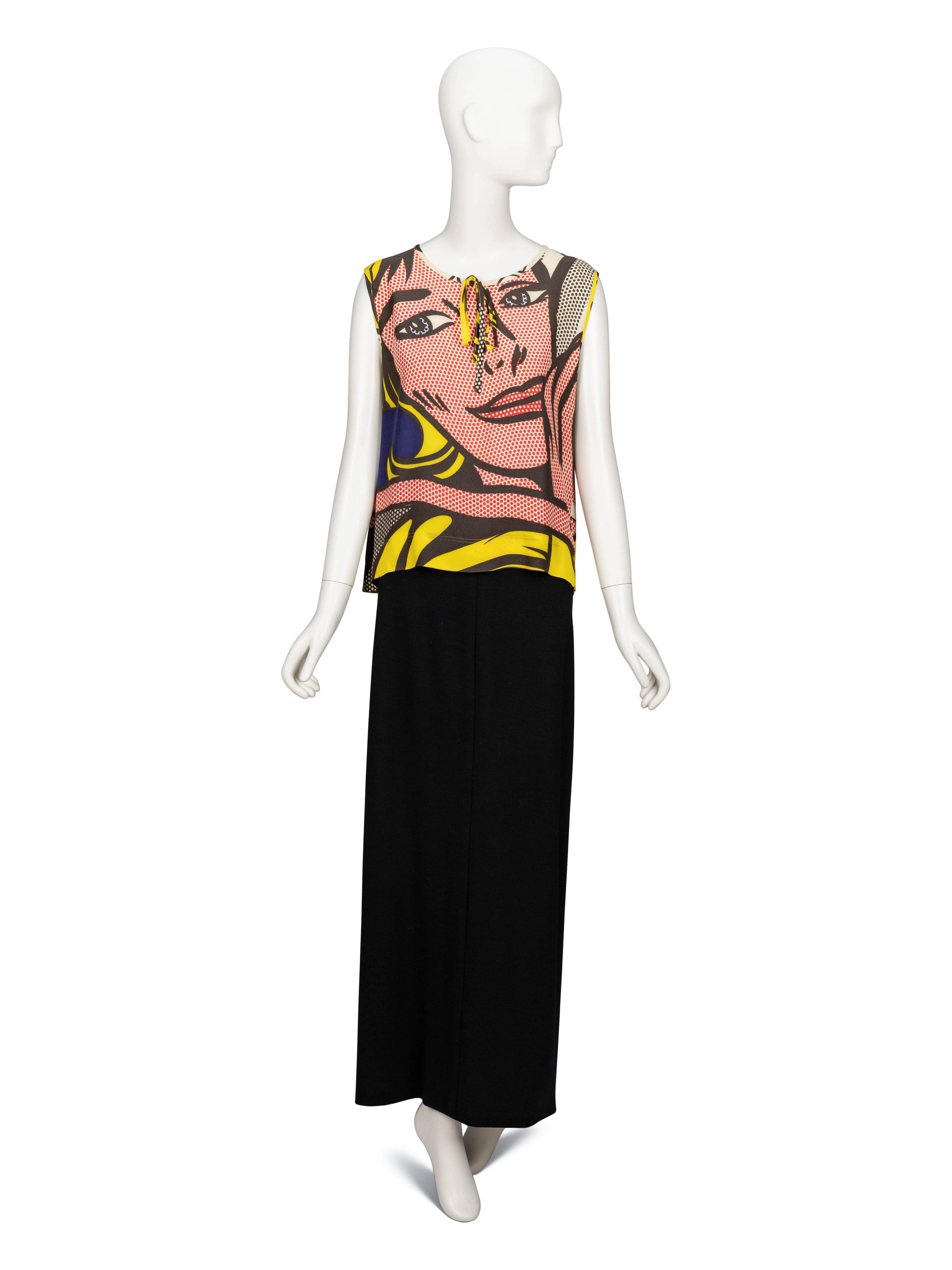Moschino 'Lichtenstein' Blouse & Geoffrey Beene Skirt