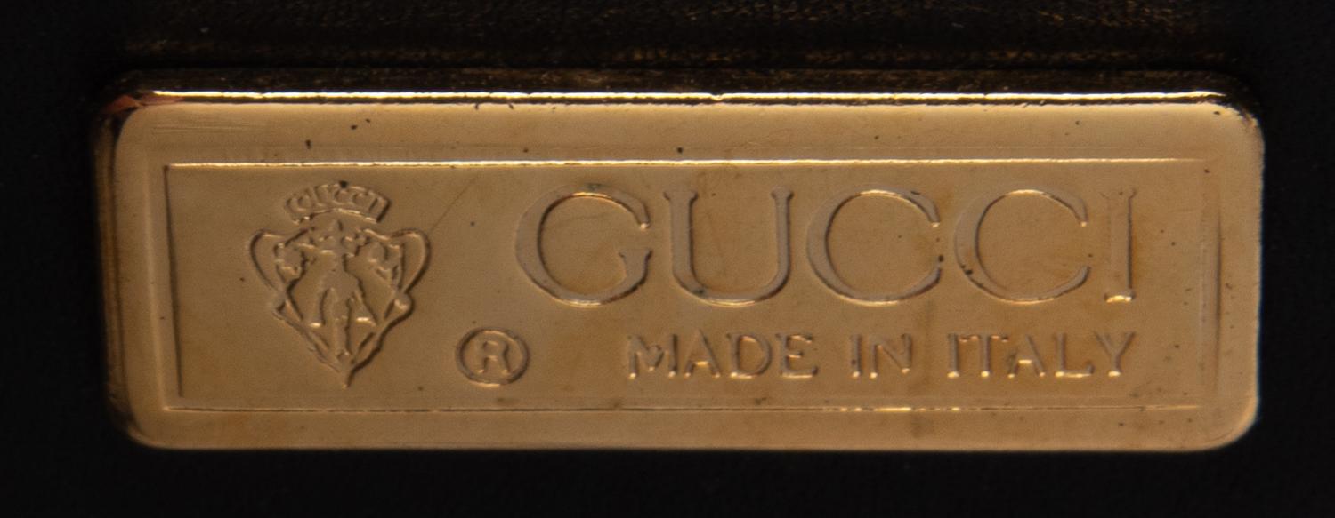 Gucci, Black Monogram Boston Handbag