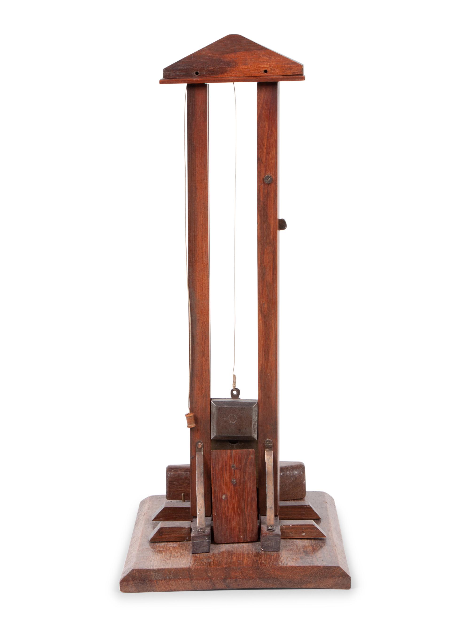 A Miniature Scale Model Guillotine