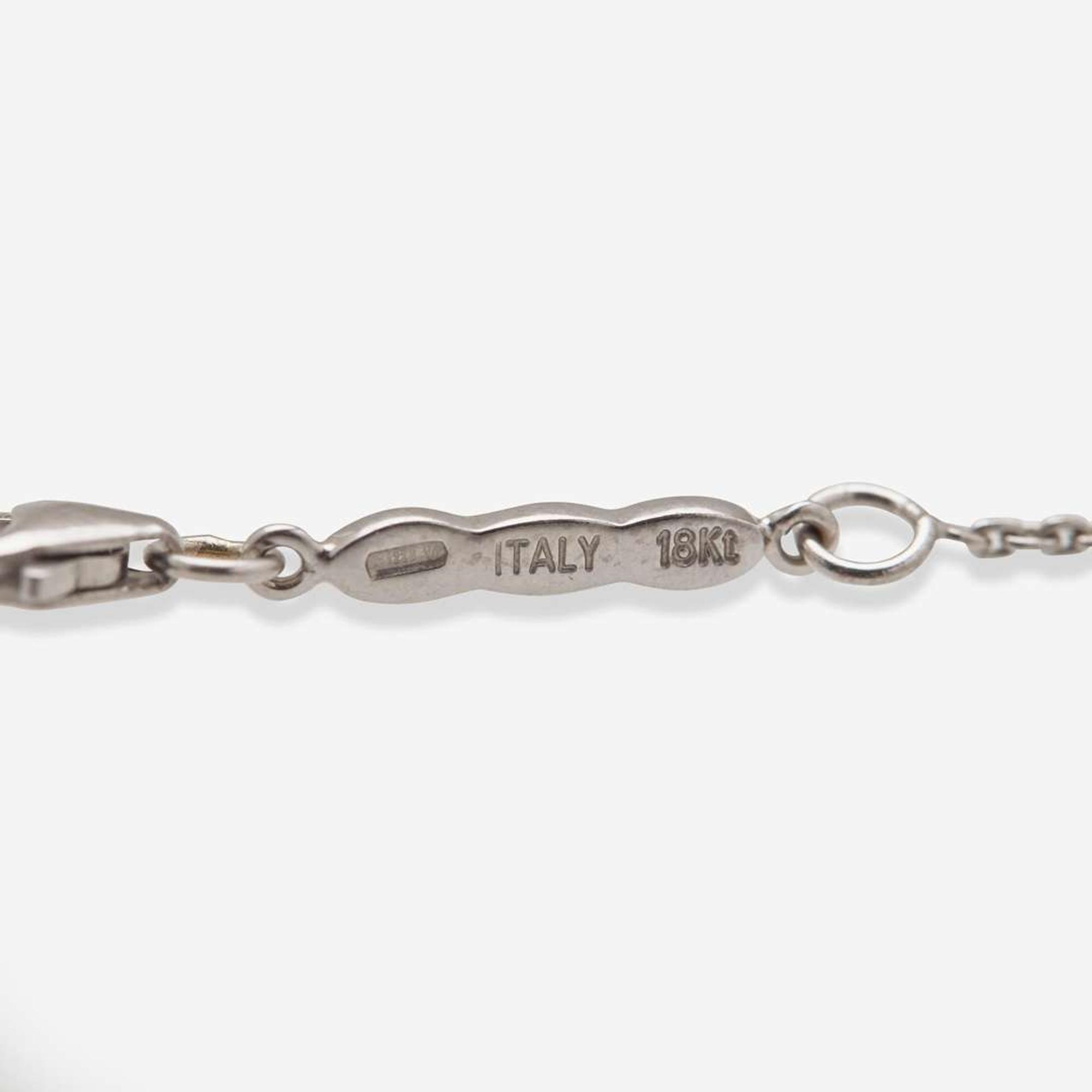 An 18K White Gold and Diamond Necklace by Roberto Coin Roberto Coin