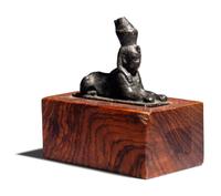 An Egyptian Bronze Sphinx
