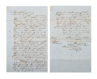 [SLAVERY & ABOLITION]. Bill of sale for "Negro Man Jerry". Amite City, St. Helena Parish, Louisiana, 26 September 1863.