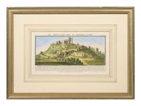 A Set of Eight English Architectural Engravings with Hand-Coloring