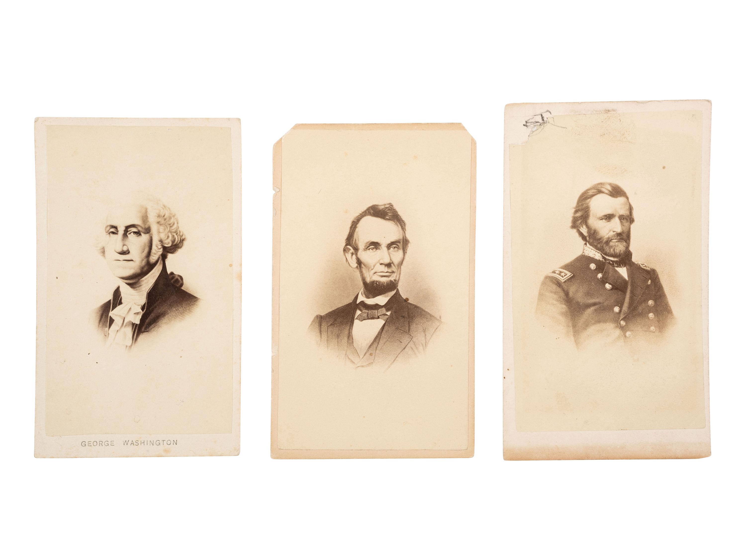 [POLITICS]. 21 CDVs of US presidents incl. from life portraits of HAYES, GARFIELD, and ARTHUR.