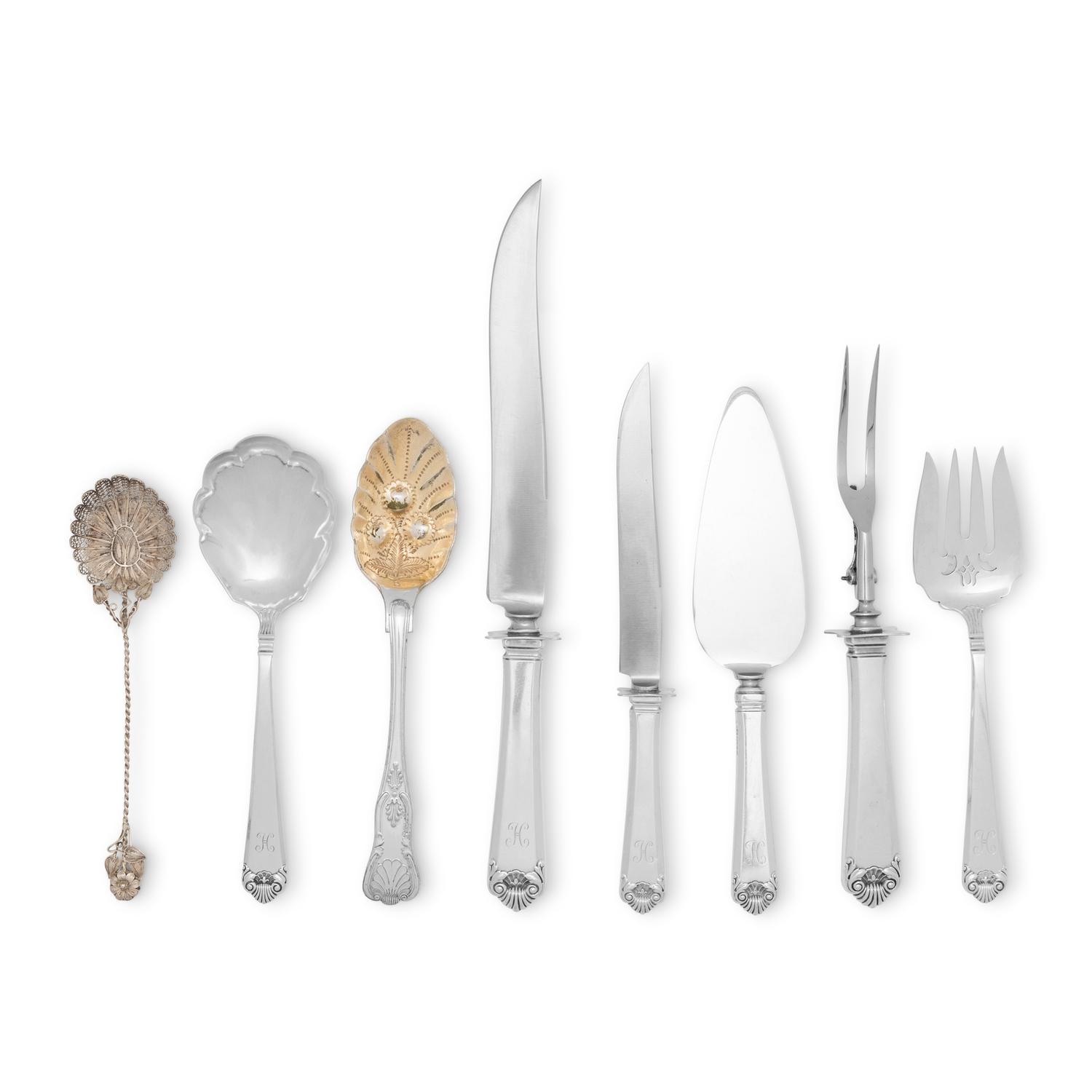 An American Silver Flatware Service