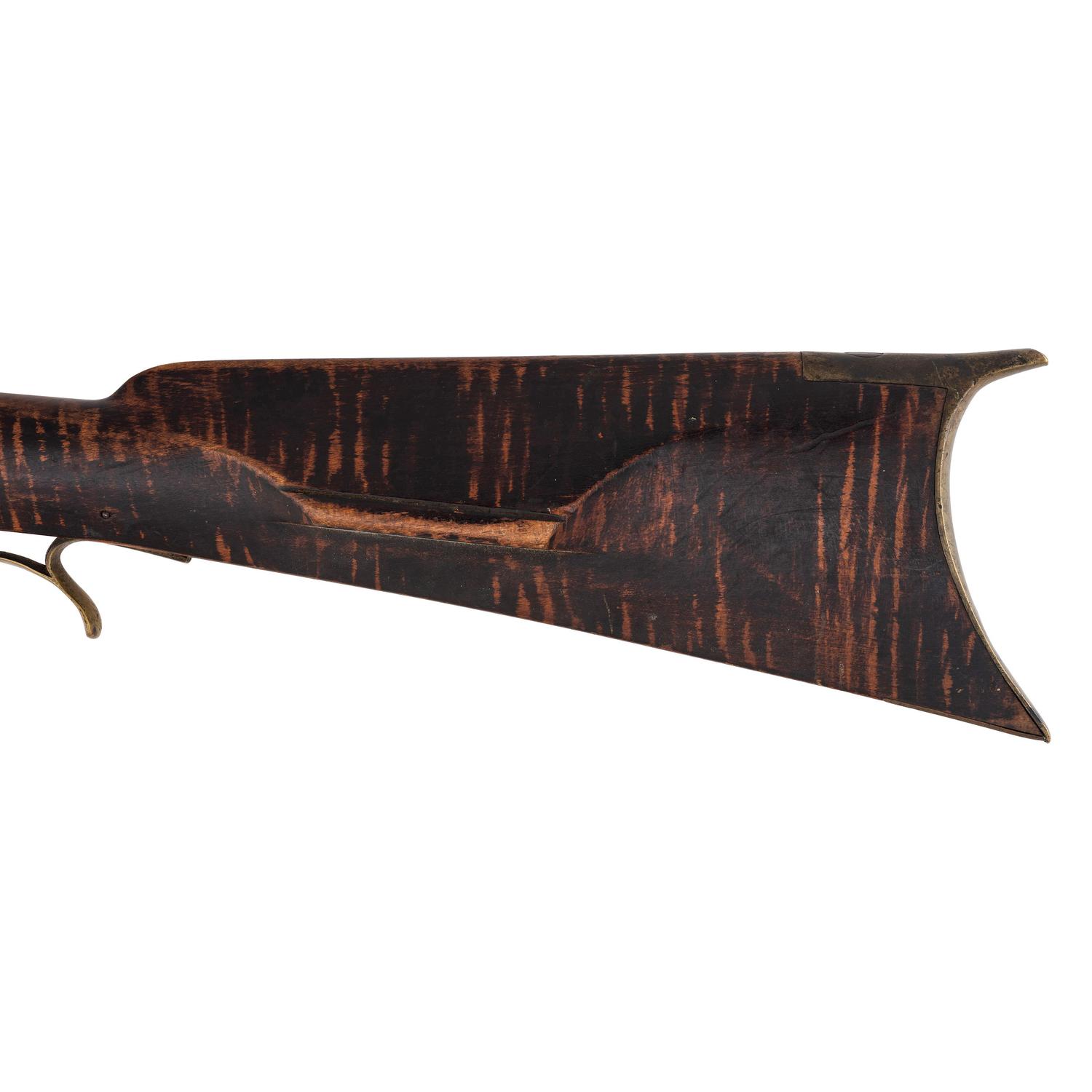 Half Stock Percussion Rifle by Henry Leman