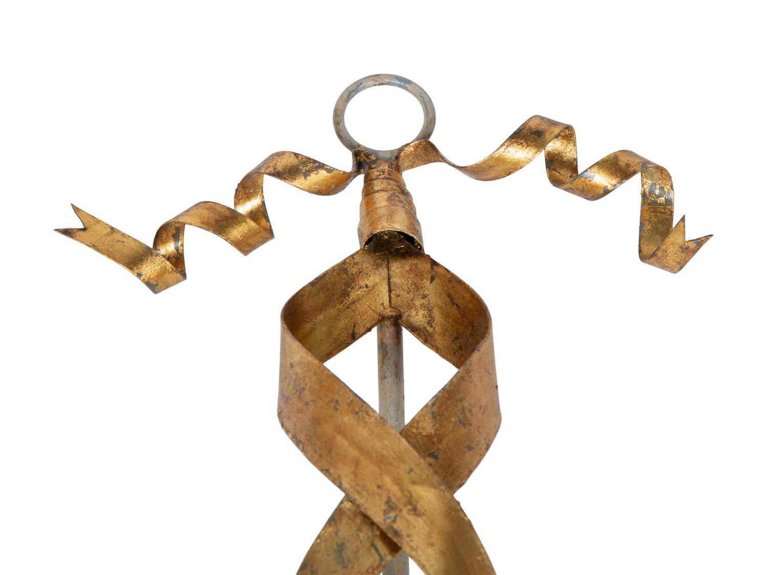 A Pair of Gilt Metal Two-Light Wall Sconces and Four Matching Single-light Sconces — 20TH CENTURY