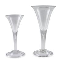 Twelve Blown Glass 'Air Trap' Goblets