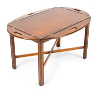 A Georgian Style Mahogany Butler's Tray Table