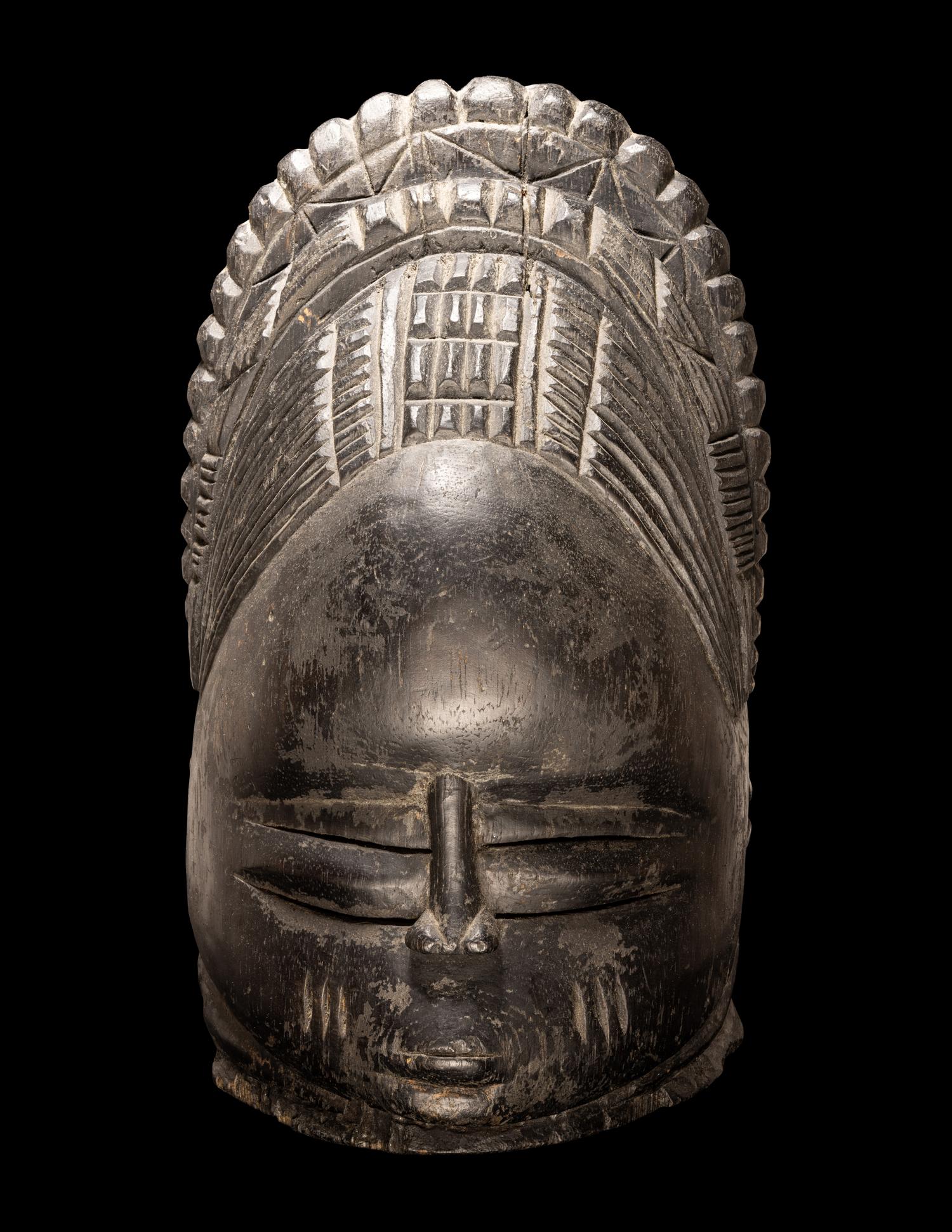 A Mende Wood Helmet Mask