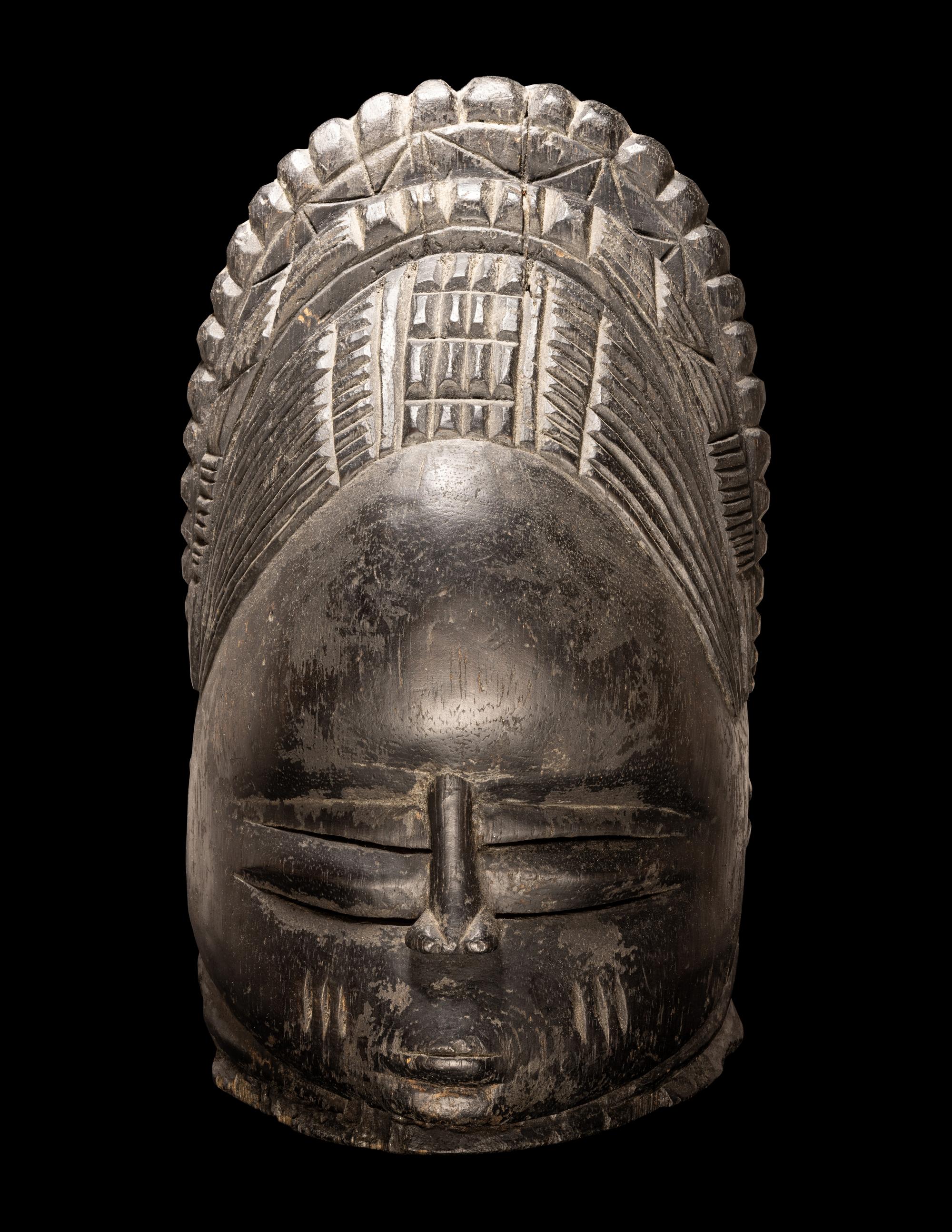 A Mende Wood Helmet Mask