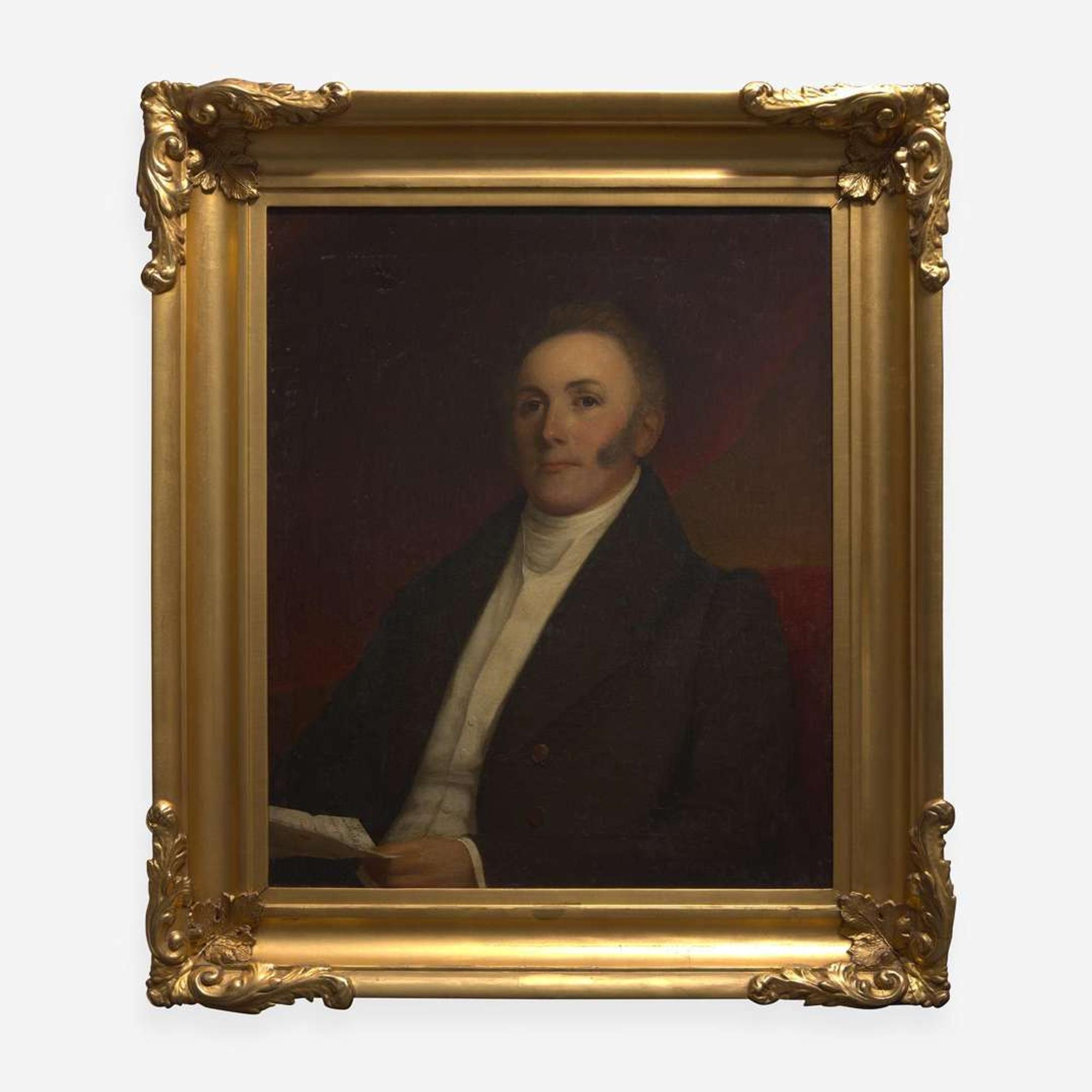 George W. Conarroe (1803-1882) A Pair of Portraits: Mr. & Mrs. Henry Richards of Philadelphia, PA, dated "1834"