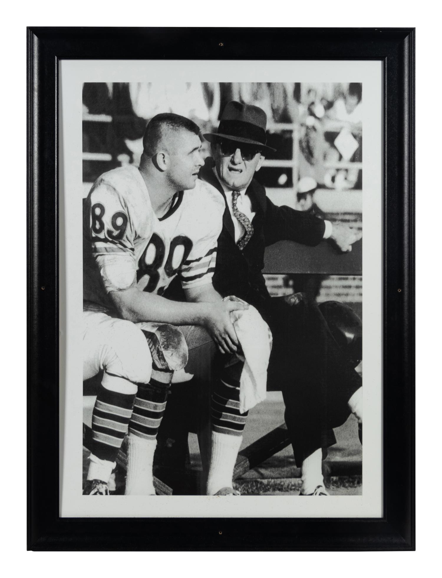 A Group of 14 Photographs of George Halas Formerly Displayed at Mike Ditka's Restaurant