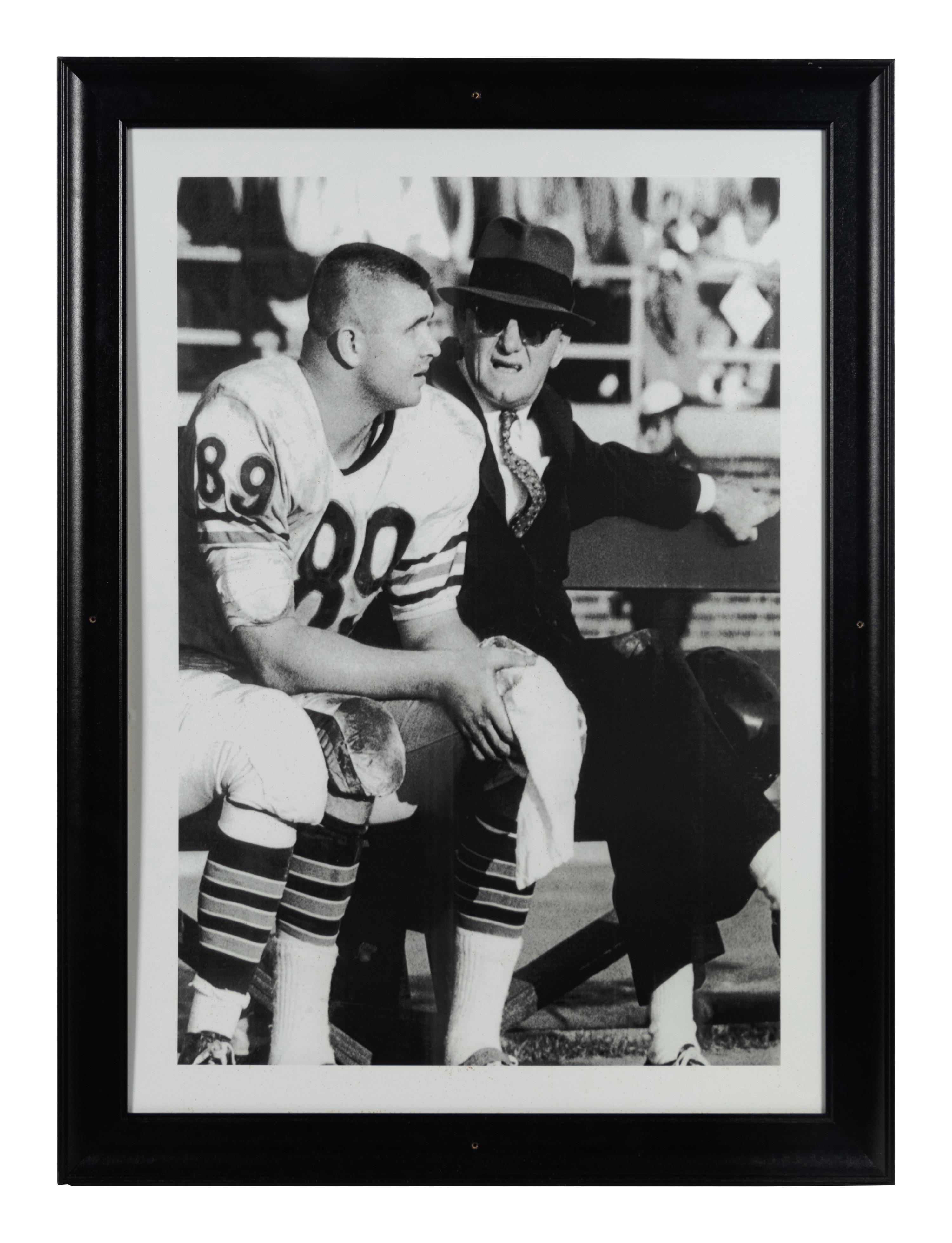 A Group of 14 Photographs of George Halas Formerly Displayed at Mike Ditka's Restaurant