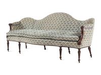 A George III Carved Mahogany Settee