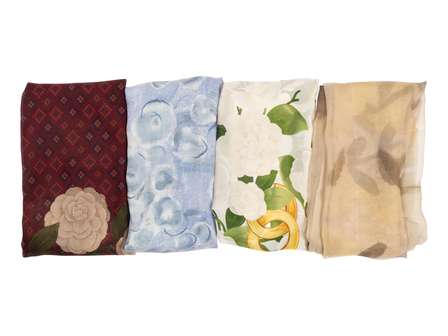 Four Chanel Silk Scarves