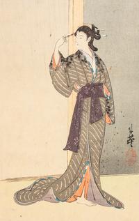 13 Japanese Woodblock Prints of Geishas