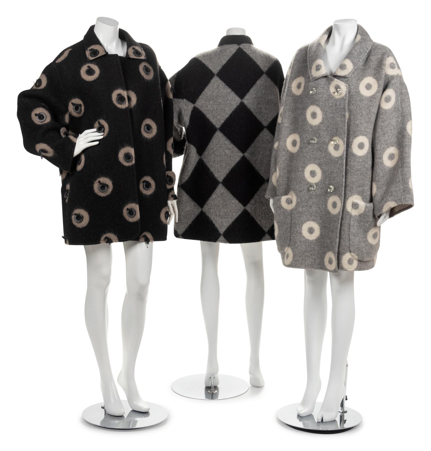 Three Geoffrey Beene Coats, 1990s