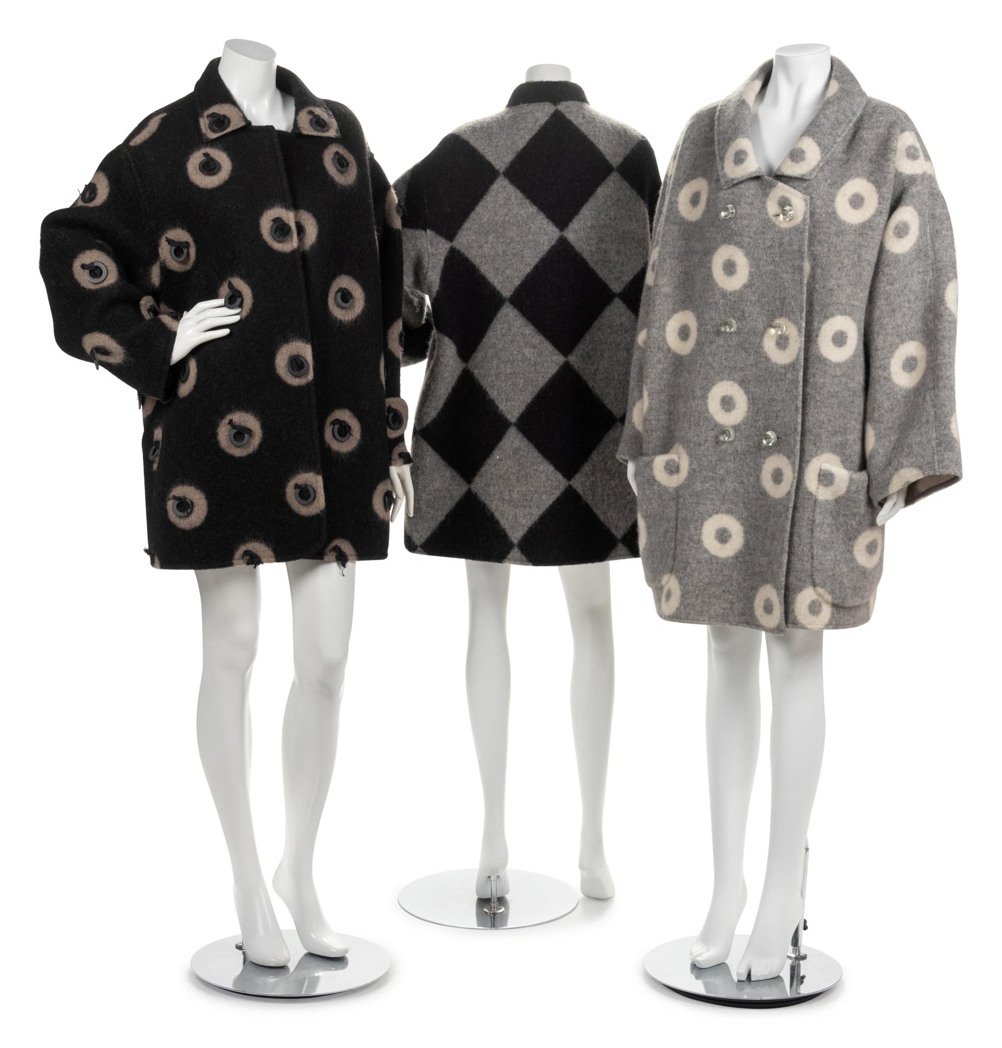 Three Geoffrey Beene Coats, 1990s