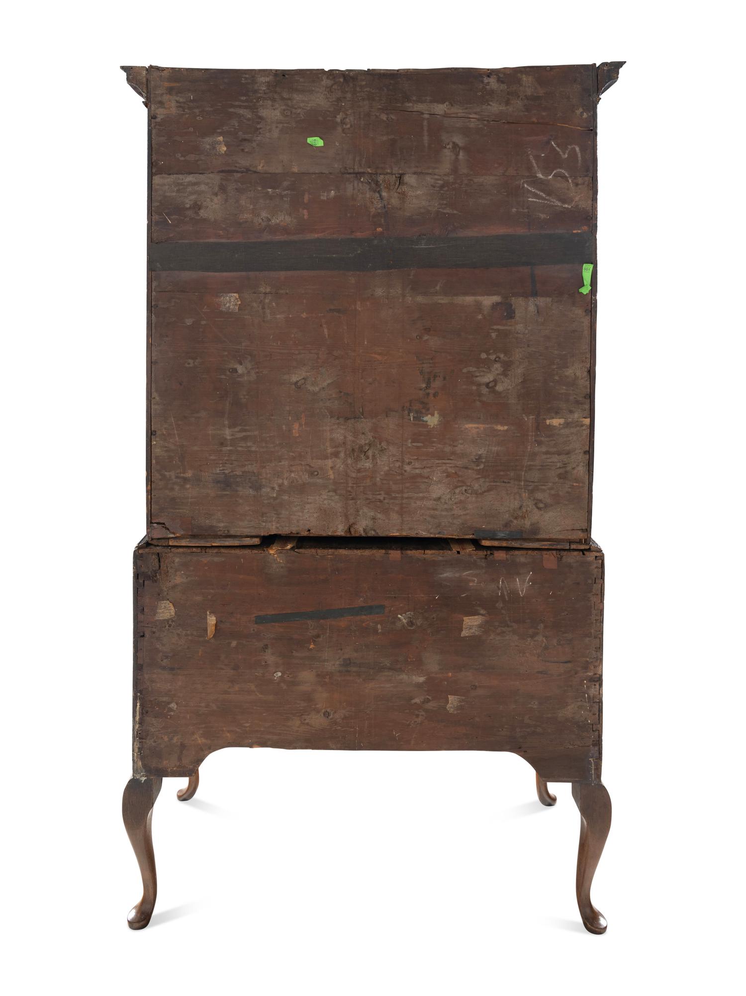 A George III Walnut Chest-on-Chest