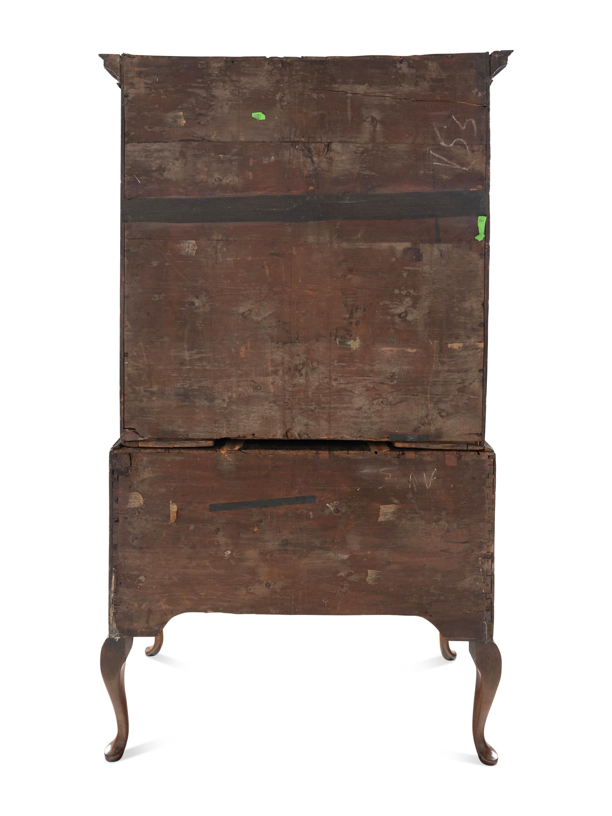 A George III Walnut Chest-on-Chest