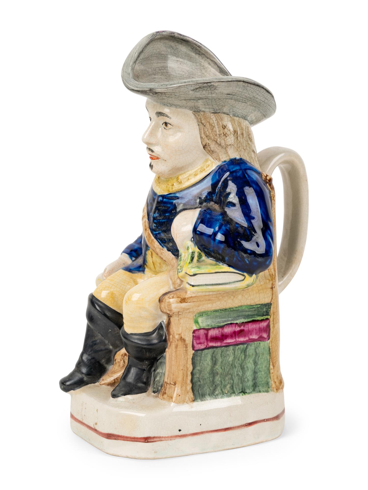 A Seated Soldier or King Charles I Toby Jug