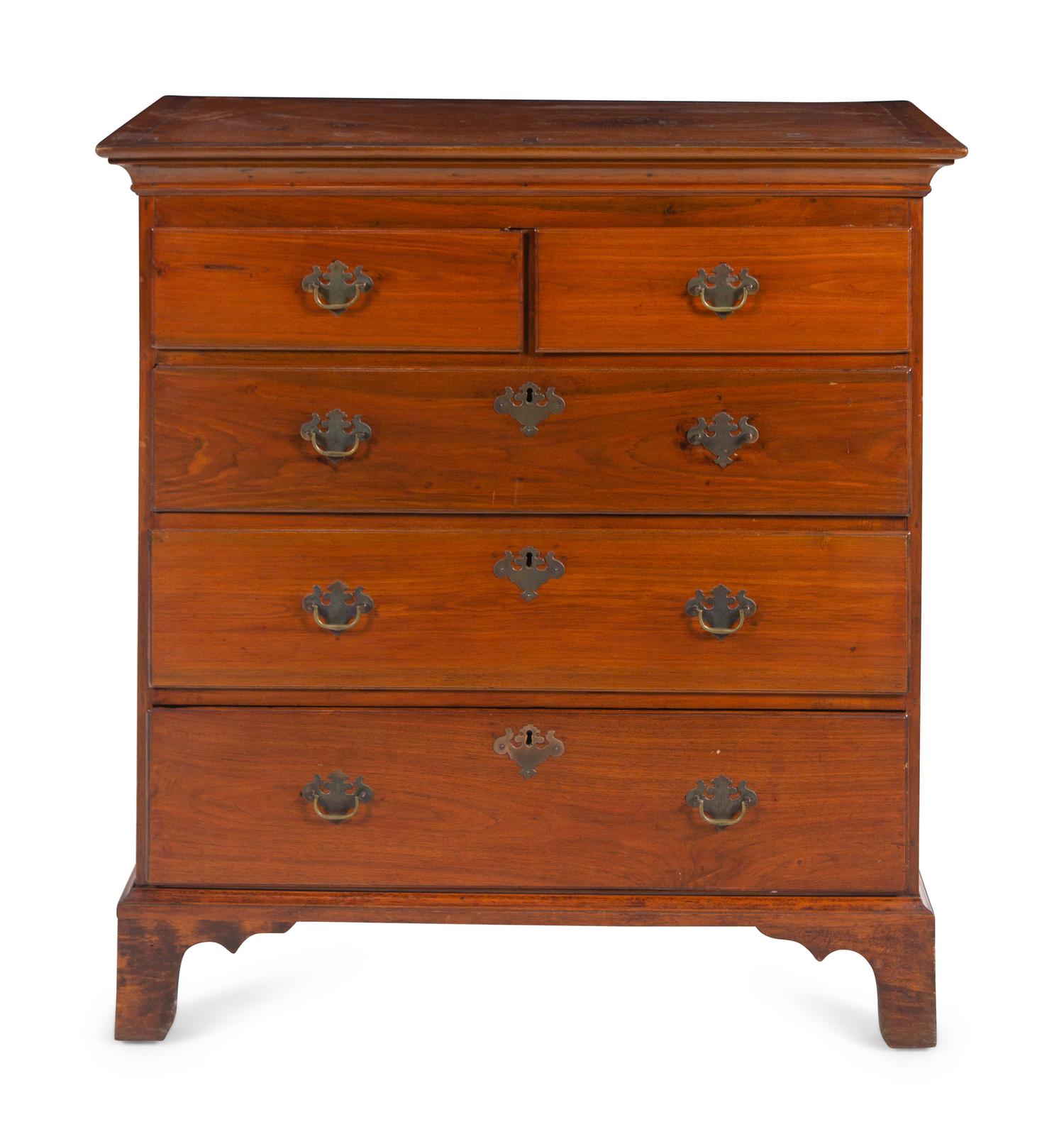 A Chippendale Cherrywood Chest of Drawers