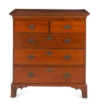 A Chippendale Cherrywood Chest of Drawers