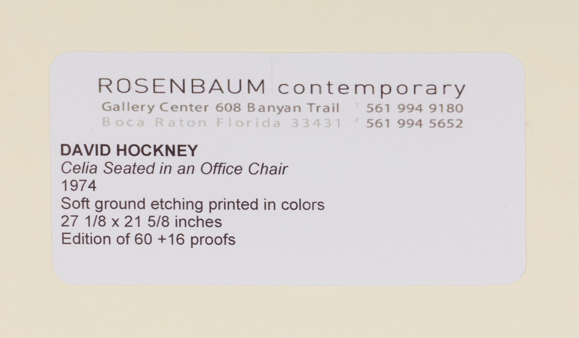 Celia Seated in an Office Chair, 1974