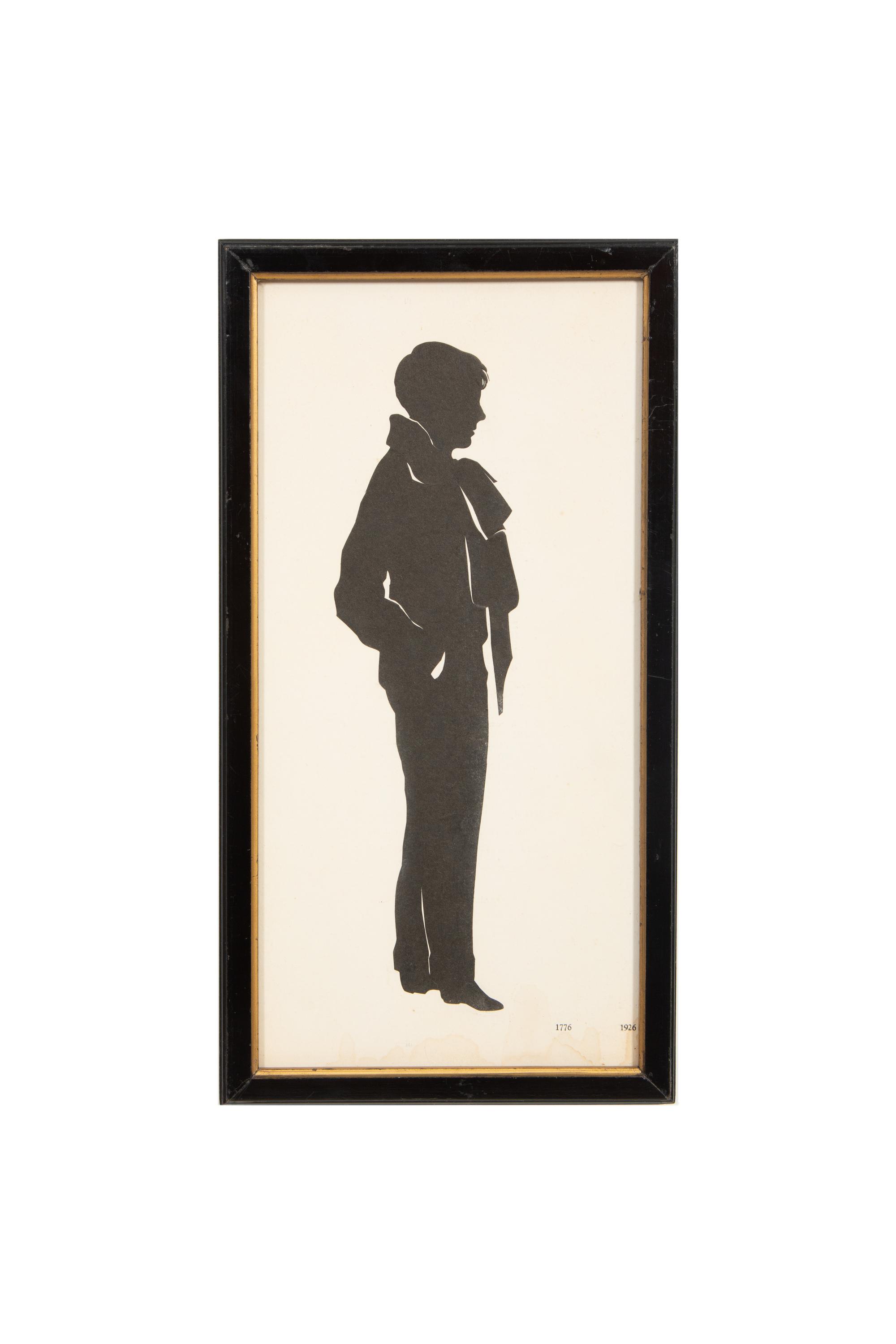 An Assemblage of Framed Paper Silhouettes Featuring 3 Beatrix Sherman Works