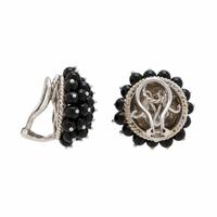 Mish, Black Onyx and White Gold Earrings