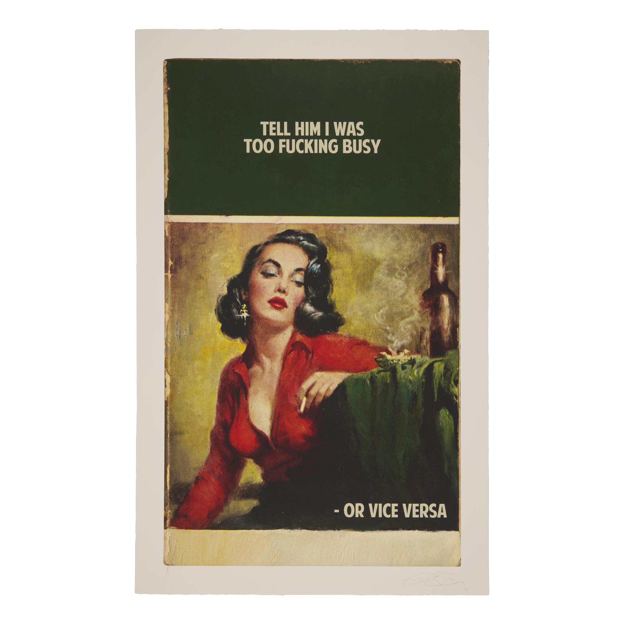 The Connor Brothers (British, b. 1968) — Tell Him I Was Too Fucking Busy, 2021