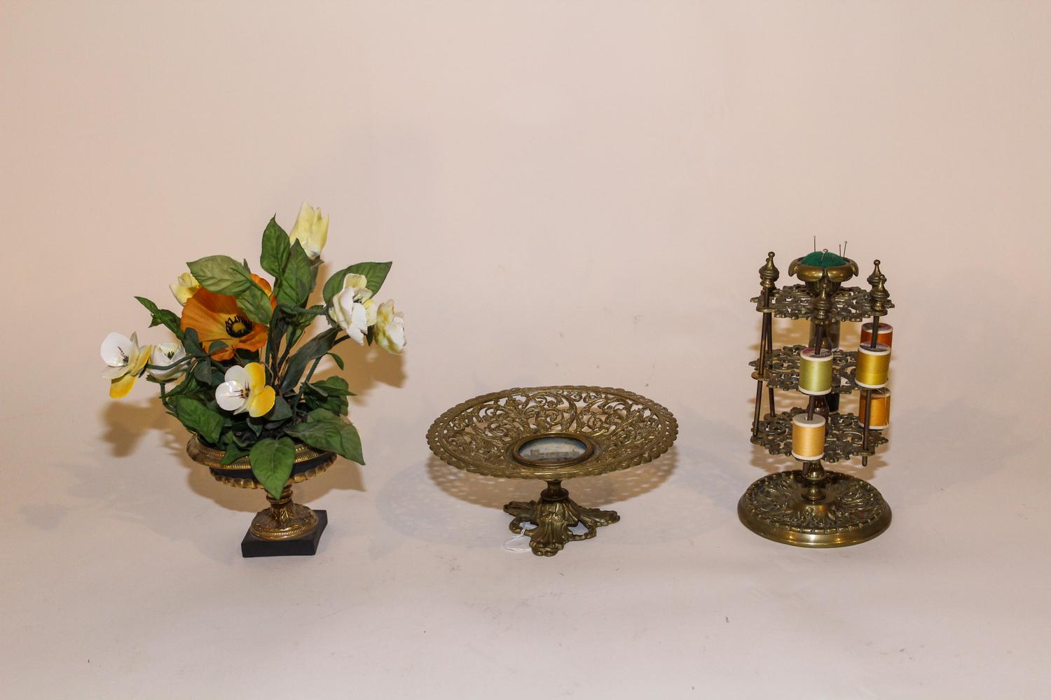 A Gilt Metal Tazza Diameter of first 8 inches. — 19TH/20TH CENTURY