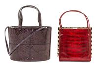 Two Tod's Exotic Skin Bags,