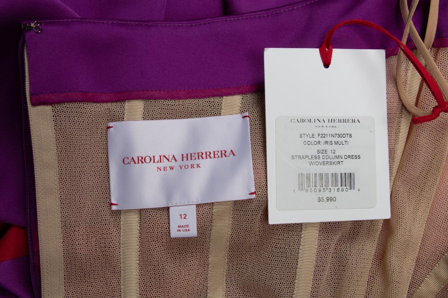 Carolina Herrera Strapless Gown